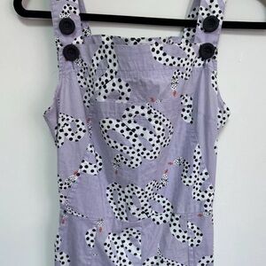 NOOWorks Micotti Snakes Lilac Overalls Small NWOT